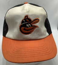 Vintage Baltimore Orioles SnapBack Mesh Trucker Hat MLB Logo - £21.84 GBP