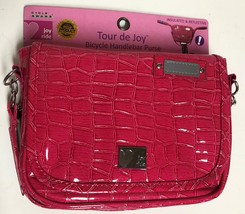 Bicycle Insulated Reflective Bag Handlebar Hot Pink Faux Leather - $9.99