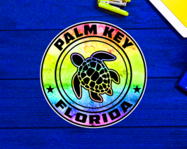 Palm Key Florida Beach Sticker Decal 3&quot; Vinyl Sea Turtle - £4.09 GBP