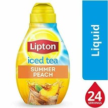Lipton Liquid Iced Tea Mix, Summer Peach with Real Fruit Flavors Collectible - £16.77 GBP