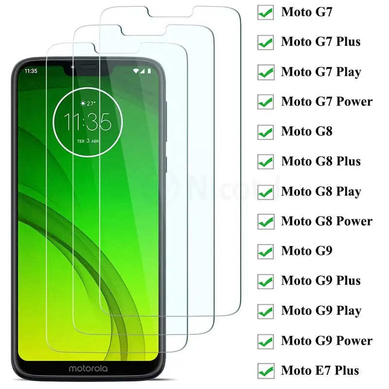 3x Tempered Glass Screen Protector for Motorola Moto G9 G8 G7 Plus Play Power Gl - $9.72 - $14.27