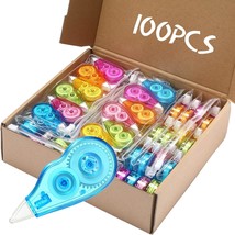 For Office, School, And Student Stationery Supplies, 100 Pack Mini Corre... - £35.28 GBP