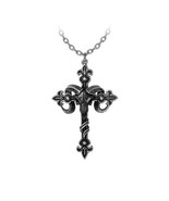 Alchemy Gothic P952 Cross of Baphomet Necklace Pendant Goat Skull Crucif... - $1,350.72 MXN