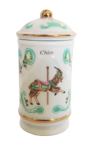  Lenox Fine Porcelain Chives 1993 The Spice Carousel Jar In Original Box - £8.01 GBP