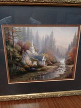 Thomas Kinkade Lithogragh  The Forest Chapel  (Chapel of Nature 11) Art Work - £17.86 GBP