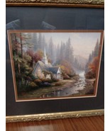 Thomas Kinkade Lithogragh  The Forest Chapel  (Chapel of Nature 11) Art ... - £18.75 GBP