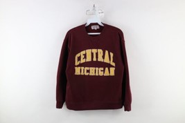 Vintage 90s Womens Small Faded Spell Out Central Michigan University Sweatshirt - $49.45