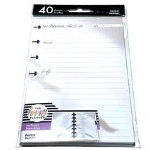 The Happy Planner Mini Paper Refill Wellness Check-In Guided Pages Undated 40 pc - £11.32 GBP