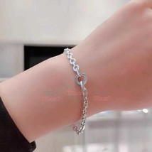 2023 Autumn Release 925 Sterling Silver Starry Signature Pave Bold Chain Bracele - £16.91 GBP - £18.02 GBP
