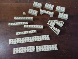 Lego Vintage Brick Lot Assorted Pieces 1970-1990s Tan 15pcs - £13.21 GBP