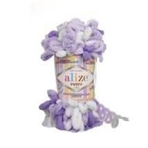 AL?ZE Alize Puffy Color Yarn Baby Blanket Yarn Lot of 5 skeins 500gr 50yds 100%  - £23.46 GBP