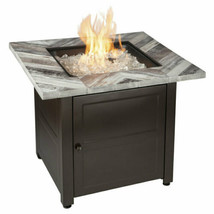 Fire Pit Table Propane Gas Outdoor Patio Heater Backyard Furniture With Cover - £286.81 GBP