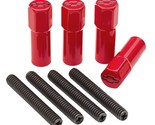 67-86 SBC 305 327 350 Valve Cover Hex Nuts RED w/ BOWTIE (Set of 4) - $19.95