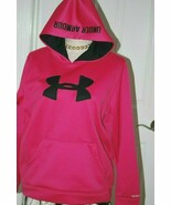 Under Armour Storm Women&#39;s Size YXL Pink Hoodie Logo Hooded Sweatshirt - $41.01 CAD