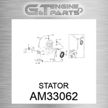 AM33062 STATOR fits JOHN DEERE (New OEM) - $172.90