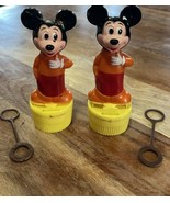VINTAGE WALT DISNEY MICKEY MOUSE BUBBLE PIPE BUBBLE BLOWER PIPES (2) - $16.70