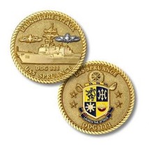 USS SPRUANCE DDG-111 LAUNCH THE ATTACK 1.75&quot; NAVY CHALLENGE COIN - $39.99