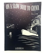 1948 On A Slow Boat To China Frank Loesser Vintage Piano Sheet Music - $257.55 MXN