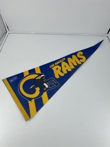 NFL Los Angeles Rams Football Full Size 30” Felt Pennant Blue And Yellow - £7.41 GBP