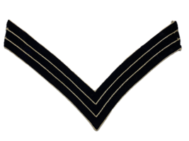 U.S. ARMY, CIRCA 1876-1902, SERGEANT, CHEVRON, FOR INFANTRY OVERCOAT - $55.00