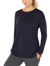32 DEGREES Womens Activewear Fleece Athleisure T-Shirt,Heather Dress Blue,Small - £62.97 GBP