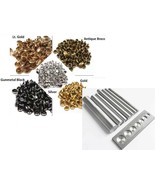 15 Sets Leather Rivet Double Cap Plus Setter Tool Anvil Die Set Punch To... - $223.67 MXN+