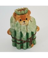 Lucy &amp; Me Asparagus Bear Enesco Lucy Rigg 1988 - $263.50 MXN