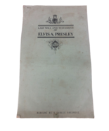 Elvis Presley Last Will And Testament Reprint Public Document Shelby County - £11.13 GBP