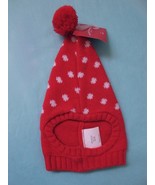Wondershop Santa Cat Christmas Hat Stocking Cap w PomPom Red White Polka... - €5,20 EUR
