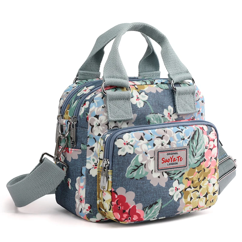 Fashion Floral Pattern Women&#39;s Shoulder Bag High Quality Durable Nylon H... - $50.26