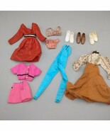 13 Pc Lot Vtg Barbie &amp; Jody Doll Clothing Dresses Ken Shoes - $42.83 CAD