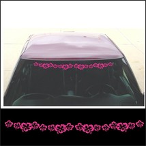 Windshield Decal Hawaii Hibiscus Tropical Exotic Aloha Flower for car truck PINK - £12.73 GBP