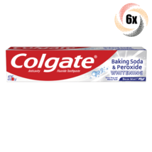 6x Packs Colgate Baking Soda &amp; Peroxide Whitening Brisk Mint Toothpaste | 4oz - £15.89 GBP
