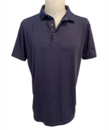 Mizzen + Main Men&#39;s Golf Polo Shirt Large Navy Blue - $32.46 CAD