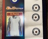 Ben Sherman ~ Men&#39;s 5-Pack Tanks Tops Undershirts 100% Cotton White ~ M - $32.66