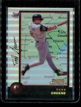 Vintage 1998 Topps Bowman Chrome Refractor Baseball Card #58 Todd Greene Angels - $14.79