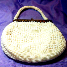 Old Mid-Century Beaded Purse - £26.67 GBP