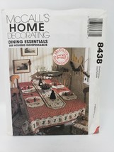 McCall&#39;s Home Decorating Dining Accessories Pattern #8438 - $7.03