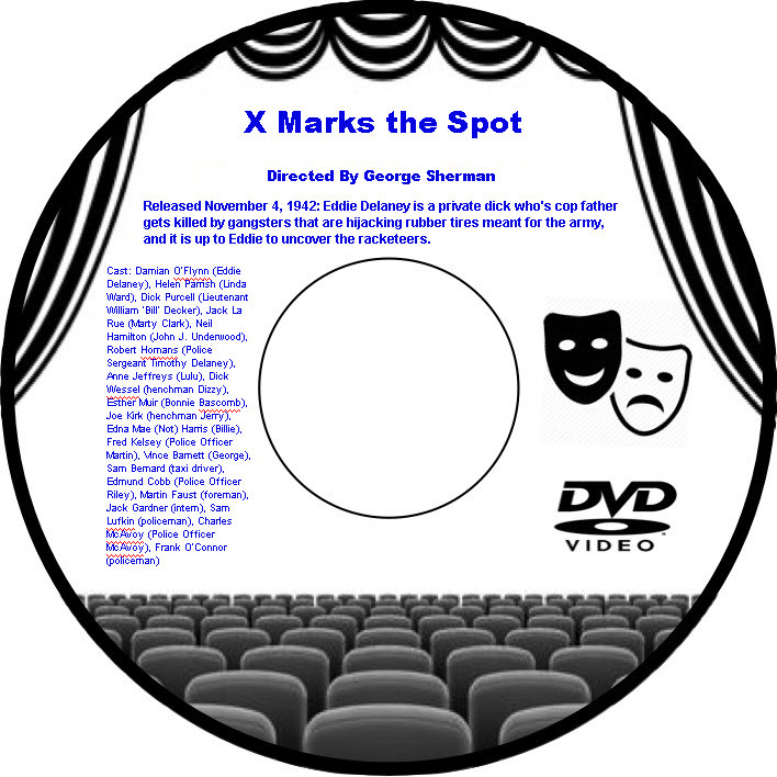 X Marks the Spot 1942 DVD Movie Drama Damian O'Flynn Helen Parrish Dick Purcell