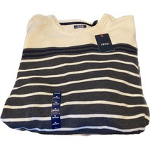 IZOD Crew Neck Sweater Men’s Size XL Asphalt Stripes NWT Cabin Winter Skiing NEW - $35.64