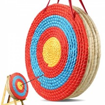 Archery Target, 5 Layers 20&quot; Arrow Target, Traditional Solid Straw Round Arc... - $66.42