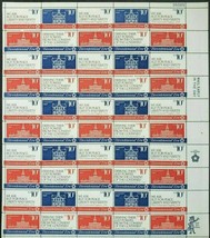 American Revolution Bicentennial Sheet of Fifty 10 Cent Stamps Scott 1543-46 - £9.58 GBP