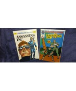 1987 SILVERLINE COMIC COVERS, ASSASSINS INC,1&amp;2,MINT ,DIS.S&amp;H  - $9.99