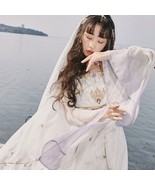 Arab Jasmine Embroidered Dancing Maxi Gown | Floral Dress Shawl Waist Chain - $547.23 CAD