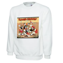 Flamin Groovies Supersnazz Men&#39;s White Sweatshirt - £24.31 GBP