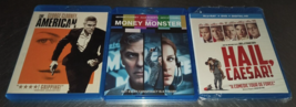 3 George Clooney Blu-rays Lot - Money Monster + Hail, Caesar! + The American - £9.48 GBP