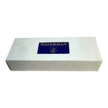 Vintage Waterman Paris Blue Gold Writing EMPTY Box Case White Satin Lining - $23.36
