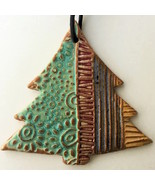  Tree Christmas Ornament Pottery Hand Made - $407.48 MXN