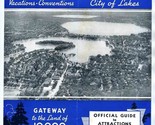 Minneapolis City of Lakes Brochure Official Guide to Attractions 1934 - $49.45