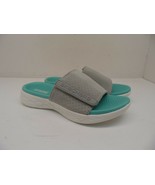 Skechers Women&#39;s On The Go 600 - Poolside Slides 140009 Gray/Turquoise 5M - £28.37 GBP